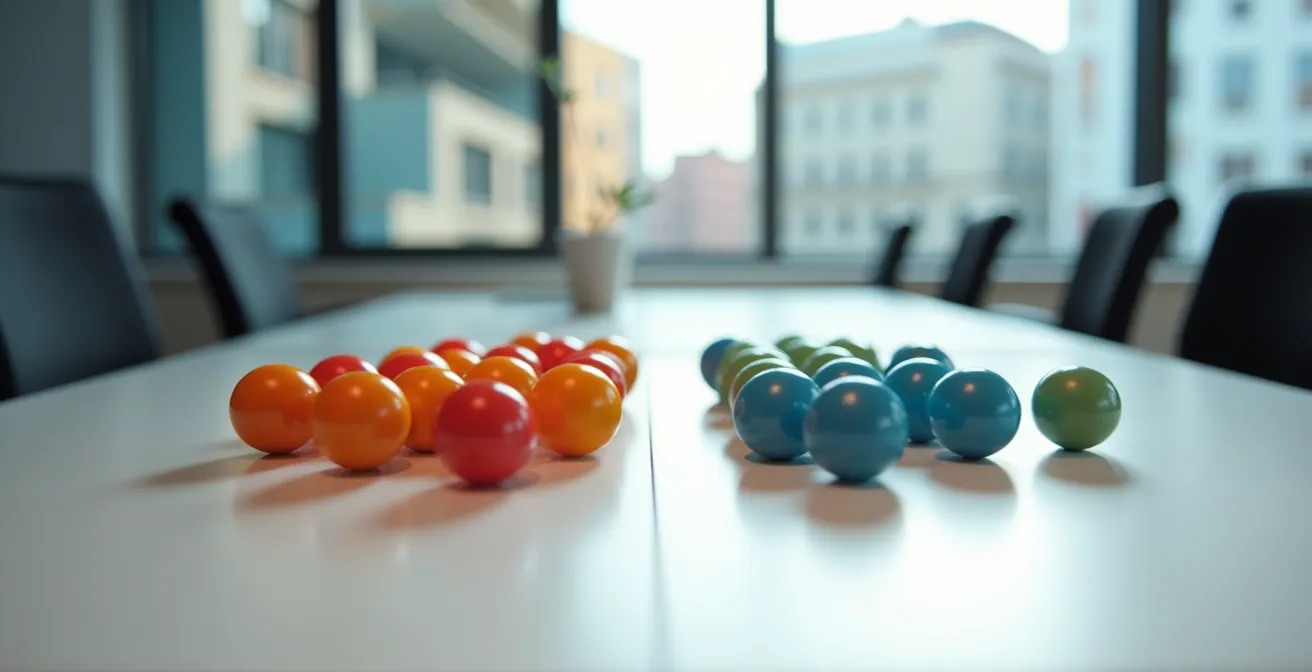 Gráfico visual comparando tasas de retención entre pymes y grandes corporaciones